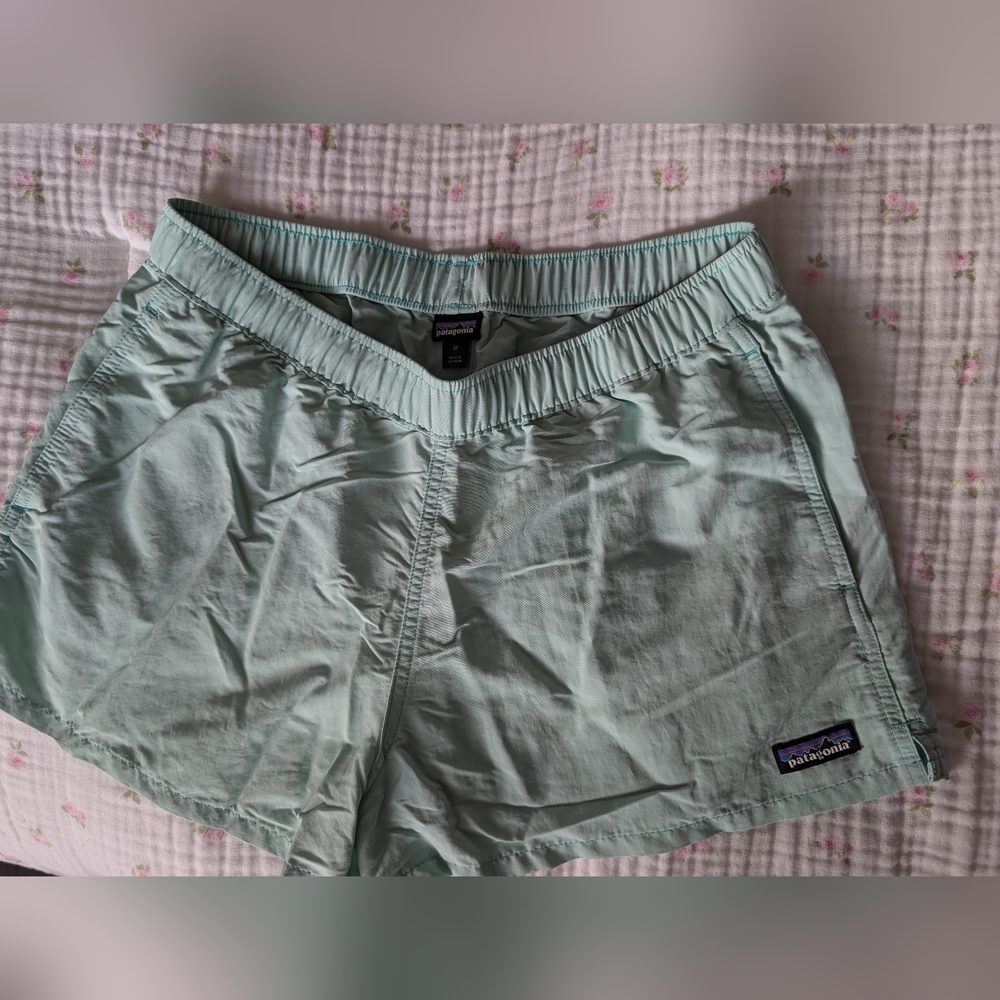 Patagonia Women's Mint Green Athletic Shorts